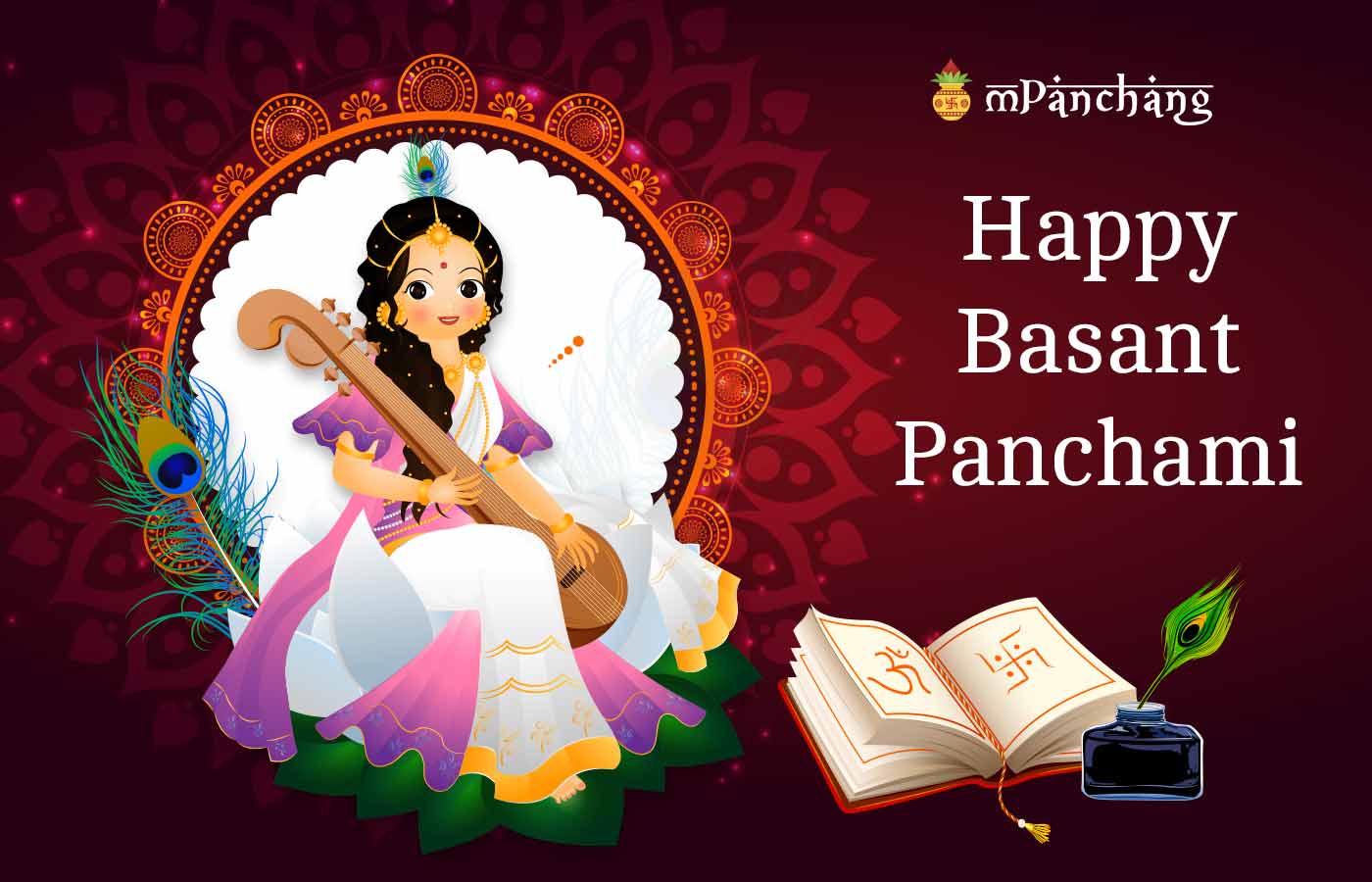 Happy Basant Panchami Wishes an Greetings images SMS, Messages, Quotes