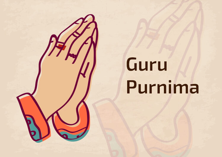 Premium Vector | Happy guru purnima indian festival instagram post template  in hindi language hindi calligraphy