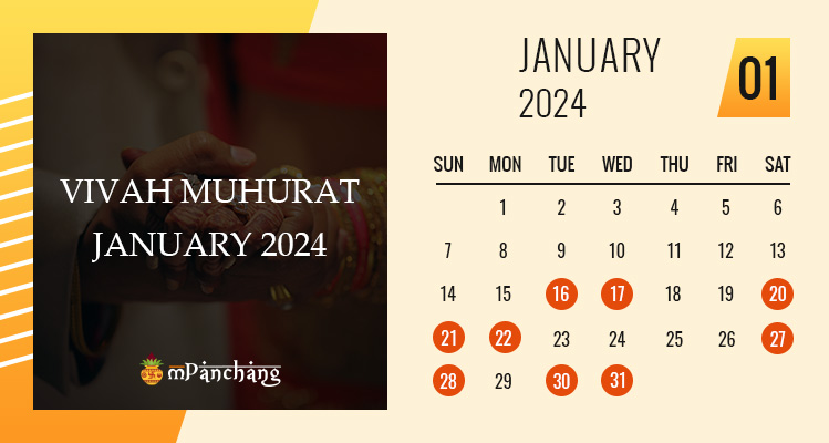 Vivah Muhurat in January 2024